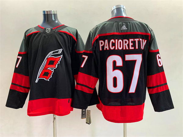 Men's Carolina Hurricanes #67 Max Pacioretty Adidas Black Alternate Player Jersey
