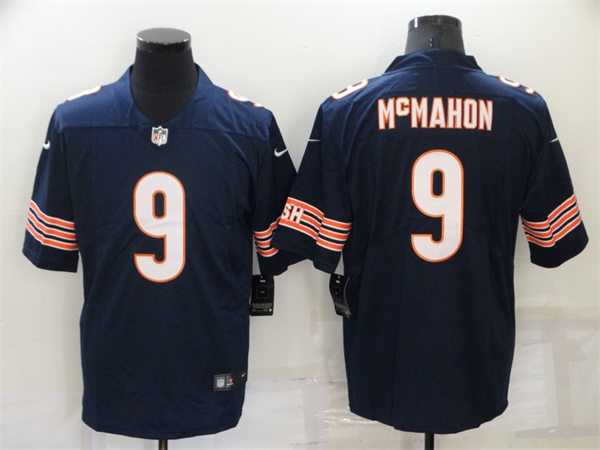 Mens Chicago Bears #9 Jim McMahon Nike Navy Vapor Untouchable Limited Jersey