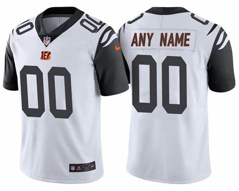 Men's Cincinnati Bengals Custom Nike White Color Rush Limited Jersey