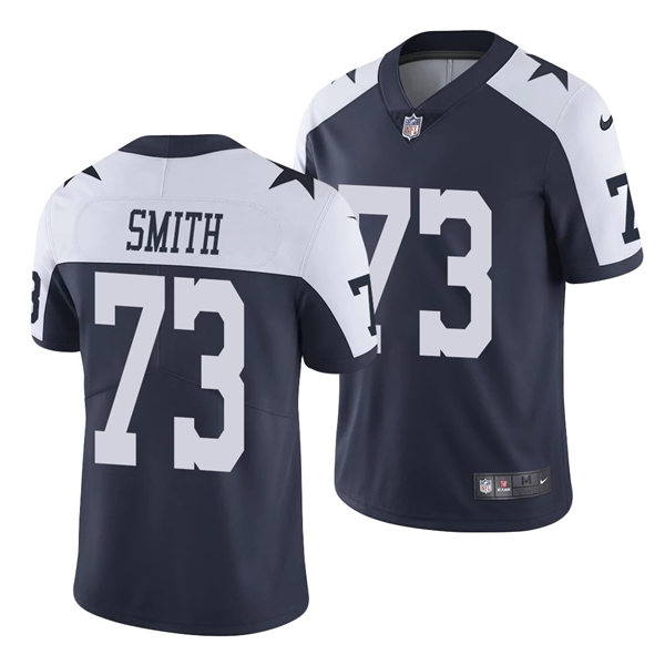 Men's Dallas Cowboys #73 Tyler Smith Nike Navy Alternate Vapor Limited Jersey