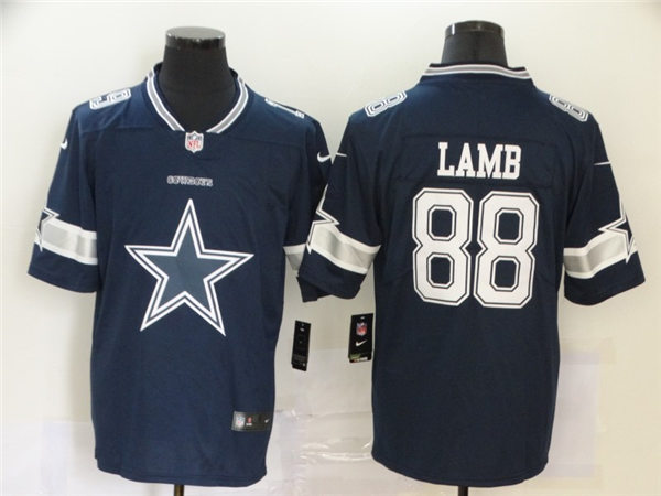 Men's Dallas Cowboys #88 CeeDee Lamb Navy Nike Team Icon Jersey 