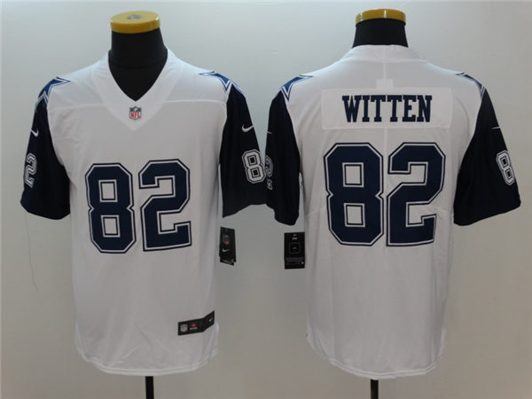 Men's Dallas Cowboys Retired Player #82 Jason Witten Nike White Color Rush Legend Player Jersey