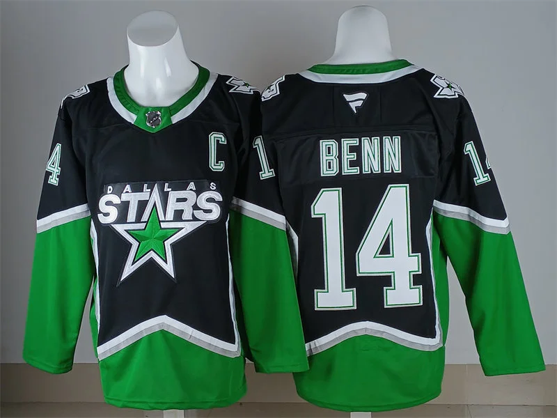 Men's Dallas Stars #14 Jamie Benn 99 Cup Champs Throwback Jersey Black
