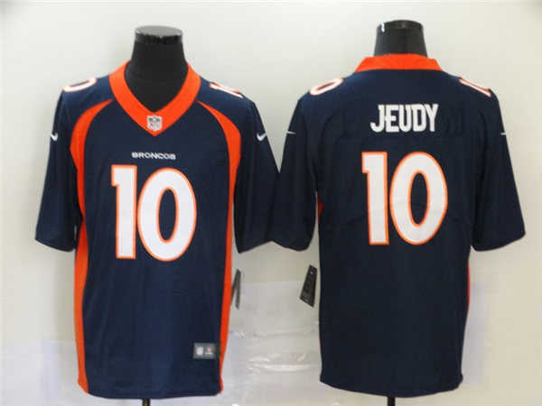 Men's Denver Broncos #10 Jerry Jeudy Navy Nike NFL Vapor Untouchable Limited Jersey