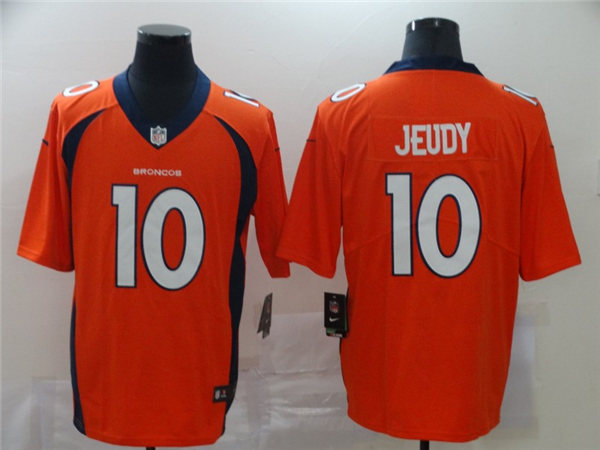 Men's Denver Broncos #10 Jerry Jeudy Orange Nike NFL Vapor Untouchable Limited Jersey