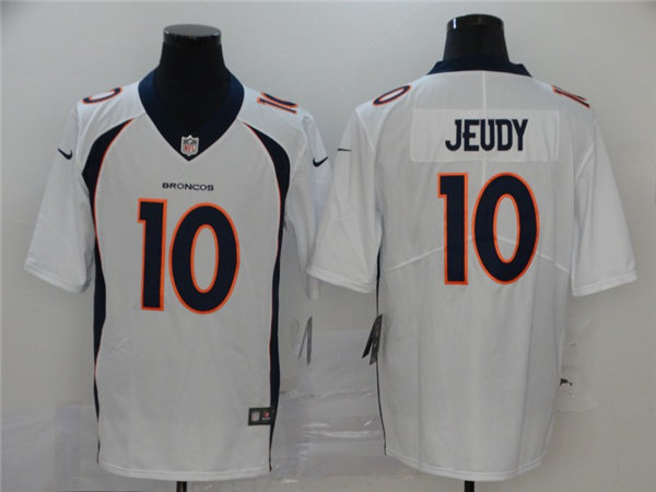 Men's Denver Broncos #10 Jerry Jeudy White Nike NFL Vapor Untouchable Limited Jersey