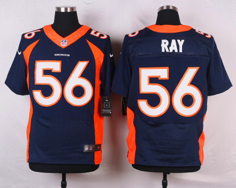 Men's Denver Broncos #56 Shane Ray Nike Navy Blue Elite Jersey