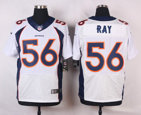 Men's Denver Broncos #56 Shane Ray Nike White Elite Jersey