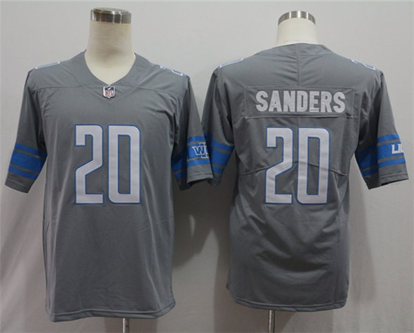 Women's Detroit Lions #20 Barry Sanders Nike Steel Color Rush Limited Player Jersey
