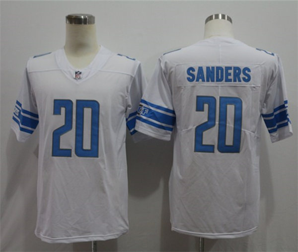 Youth Detroit Lions Retired Player #20 Barry Sanders Nike White Vapor Untouchable Limited Jersey
