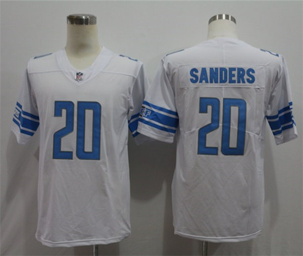 Women's Detroit Lions #20 Barry Sanders Nike White Vapor Untouchable Limited Jersey