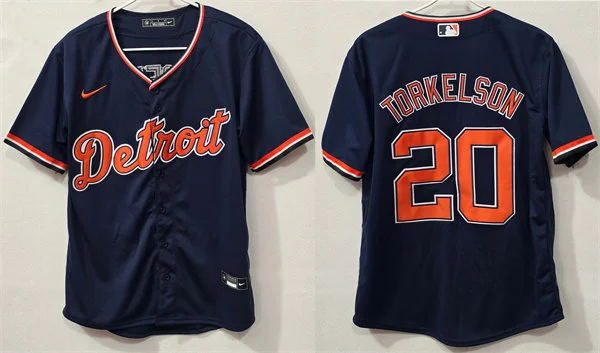 Men's Detroit Tigers #20 Spencer Torkelson Nike 2026 Navy Alternate Limited Jersey