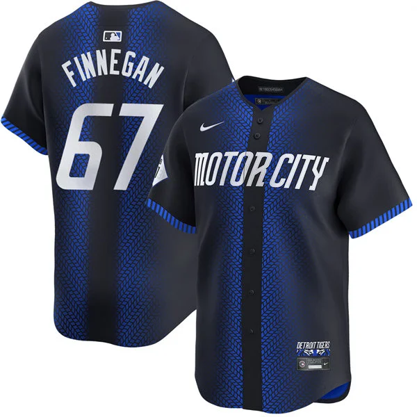 Mens Detroit Tigers #67 Kyle Finnegan Nike Navy City Connect Limited Jersey