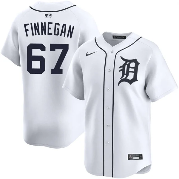 Mens Detroit Tigers #67 Kyle Finnegan Nike White Home Limited Player Jersey