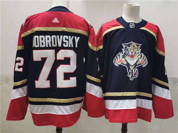 Men's Florida Panthers #72 Sergei Bobrovsky adidas Navy 3RD Hockey Jersey