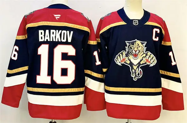 Youth Florida Panthers #16 Aleksander Barkov Fanatics Navy 3RD Jersey