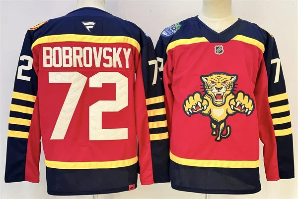 Men's Florida Panthers #72 Sergei Bobrovsky Red Fanatics 2026 NHL Winter Classic Premium Jersey