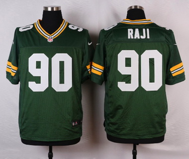 Men's Green Bay Packers #90 B.J. Raji  Authentic Elite Jersey