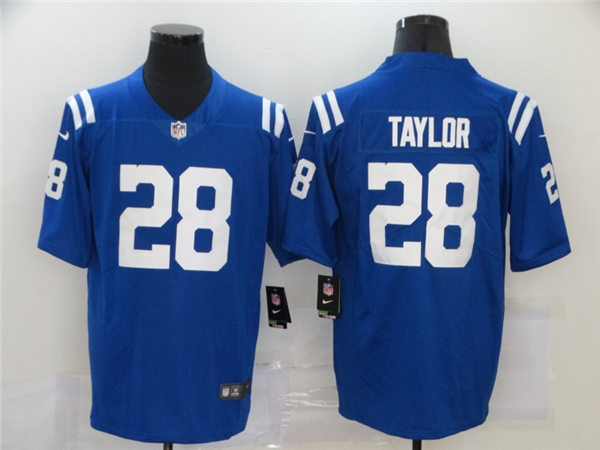 Men's Indianapolis Colts #28 Jonathan Taylor  Nike Royal NFL Vapor Limited Jersey