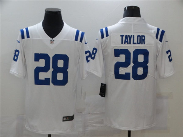 Men's Indianapolis Colts #28 Jonathan Taylor Nike White NFL Vapor Limited Jersey