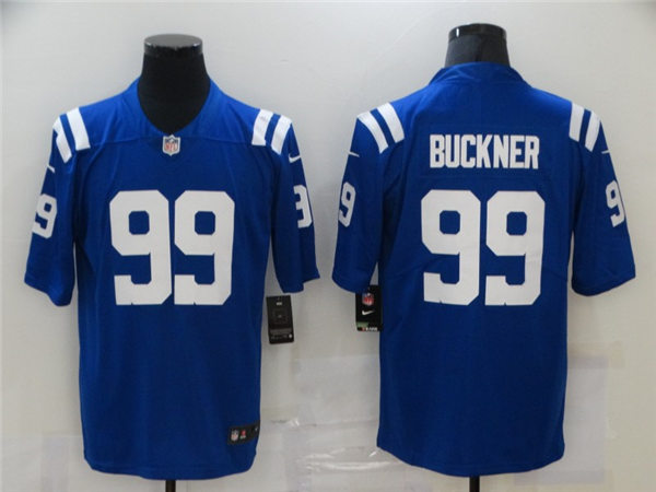 Mens Indianapolis Colts #99 DeForest Buckner Nike Royal NFL Vapor Limited Jersey