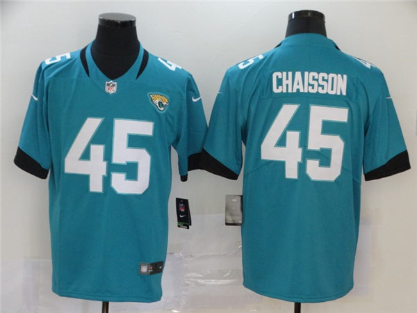 Men's Jacksonville Jaguars #45 K'Lavon Chaisson Nike Teal Alternate Vapor Jersey