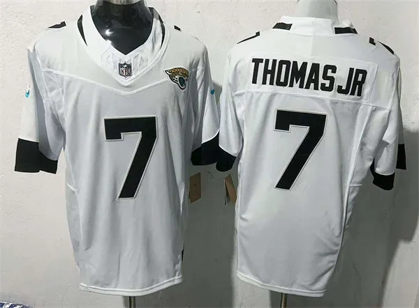 Men's Jacksonville Jaguars #7 Brian Thomas Jr. Nike White Vapor Untouchable Limited Jersey