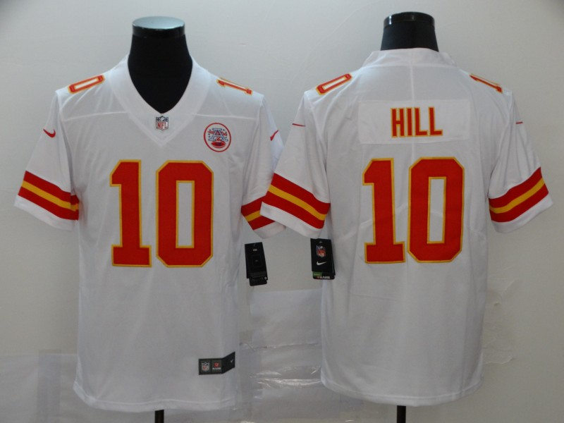 Men's Kansas City Chiefs #10  Tyreek Hill Nike White Game Football Jersey