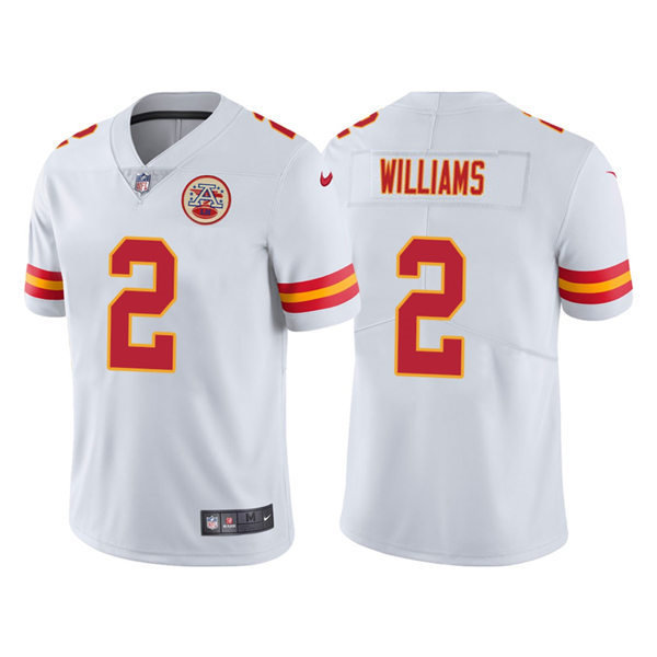 Men's Kansas City Chiefs #2 Joshua Williams White Vapor Untouchable Limited Jersey