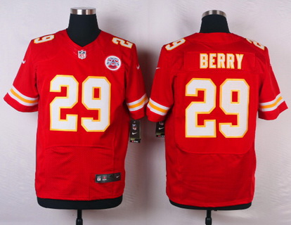 Men's Kansas City Chiefs #29 Eric Berry Red Nike Elite Jersey