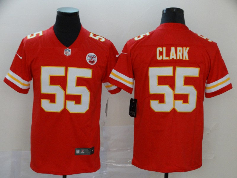 Men's Kansas City Chiefs #55 Frank Clark  Nike Red Game Football Jersey