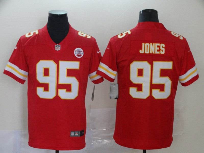Men's Kansas City Chiefs #95 Chris Jones  Nike Red Game Football Jersey