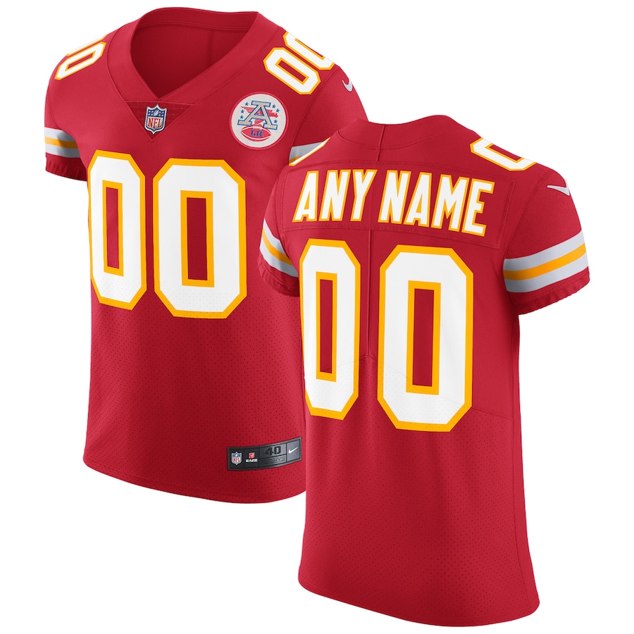 Men's Kansas City Chiefs Nike Red Color Rush Limted Adults Personal Football Jersey