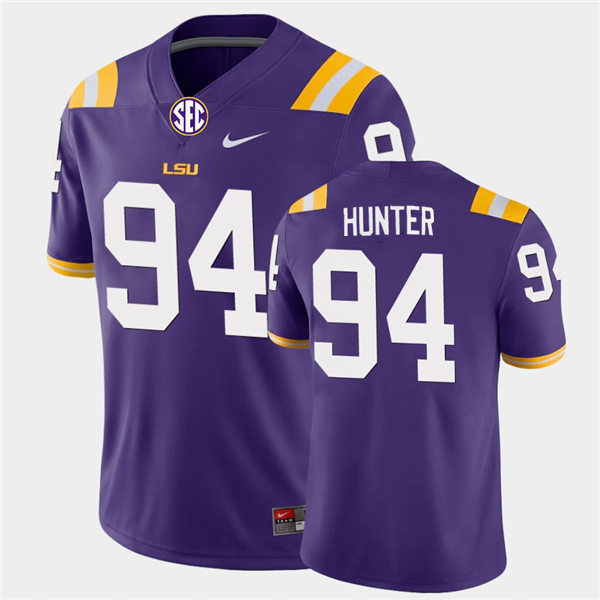 Mens LSU Tigers #94 Danielle Hunter Purple Nike Stitched College Game Football Jersey