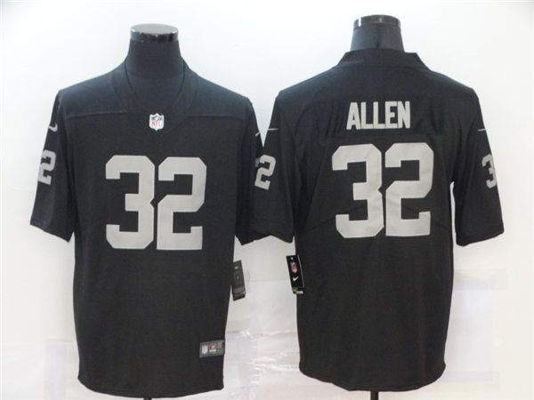 Men's Las Vegas Raiders Retired Player #32 Marcus Allen Nike Black Football Game Jersey 