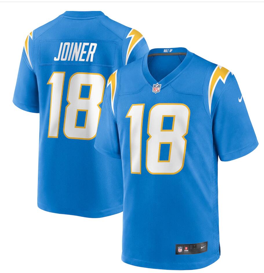Men's Los Angeles Chargers Retired Player #18 Charlie Joiner Nike Powder Blue Game Football Jersey