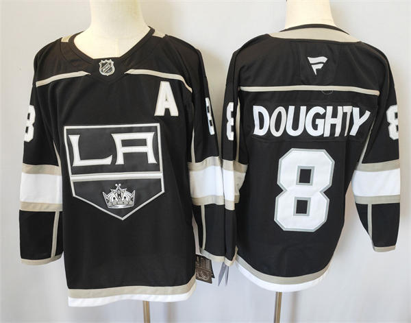 Men's Los Angeles Kings #8 Drew Doughty Fanatics 2023 Black Home Jersey
