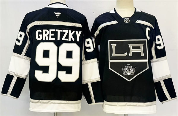 Men's Los Angeles Kings Retired Player #99 Wayne Gretzky Fanatics Black Home Jersey