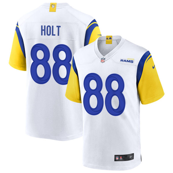 Men's Los Angeles Rams #88 Torry Holt 2021 White Modern Throwback Vapor Limited Jersey
