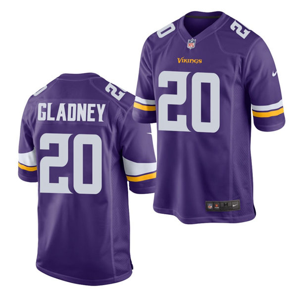 Men's Minnesota Vikings #20 Jeff Gladney Nike Purple Vapor Untouchable Limited Jersey