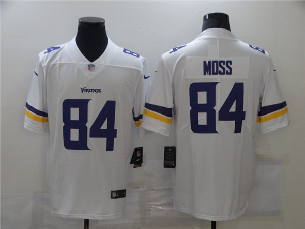 Men's Minnesota Vikings Retired Player #84 Randy Moss Nike White Vapor Untouchable Limited Jersey