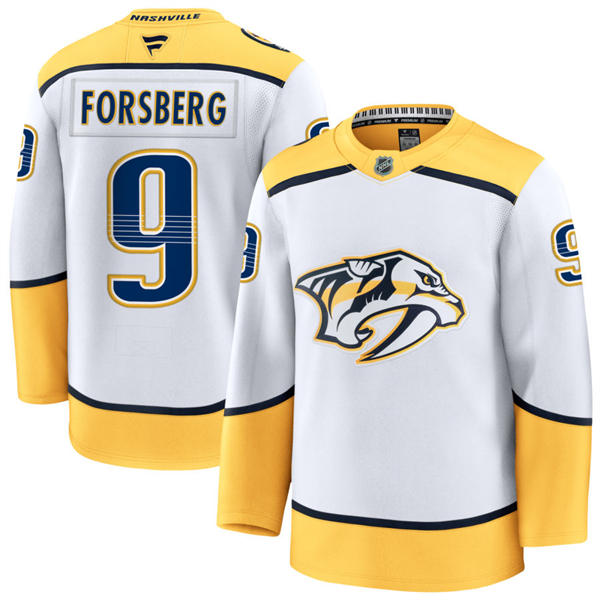 Youth Nashville Predators #9 Filip Forsberg Fanatics White Away Premium Jersey