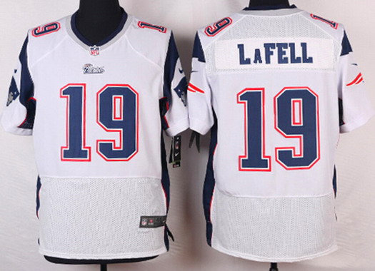 Men's New England Patriots #19 Brandon LaFell White Nike Elite Jersey