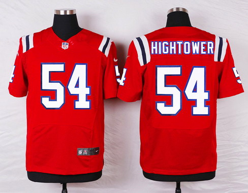 Mens New England Patriots #54 Dont'a Hightower Red Nike Elite Jersey 