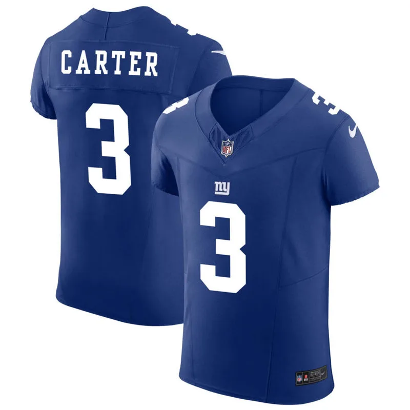 Youth New York Giants #3 Abdul Carter Nike Royal Limited Jersey