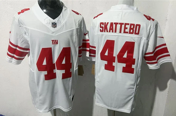 Men's New York Giants #44 Cam Skattebo Nike White Vapor F.U.S.E. Limited Jersey