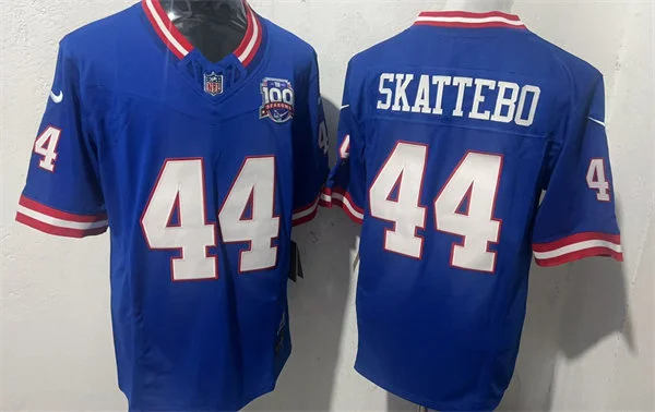 Men's New York Giants #44 Cam Skattebo Nike Royal Classic Limited Jersey