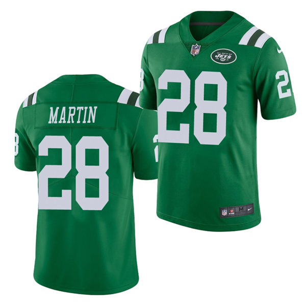 Men's New York Jets Retired Player #28 Curtis Martin Green Nike NFL Color Rush Limited Jersey
