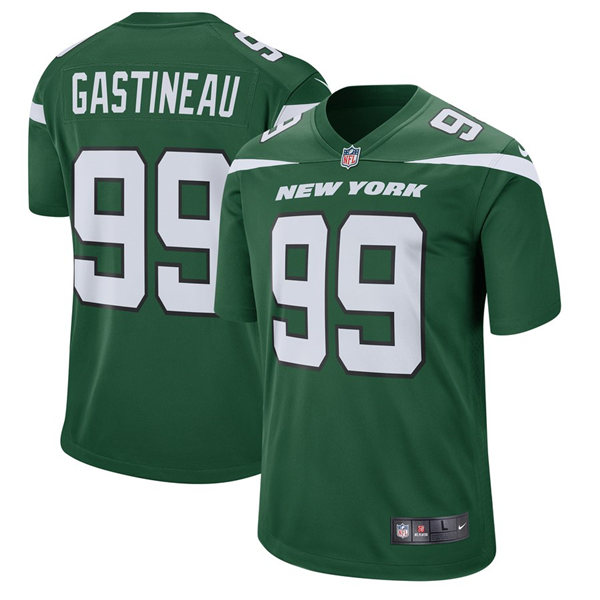 Men's New York Jets Retired Player #99 Mark Gastineau Green Nike NFL Vapor Limited Jersey