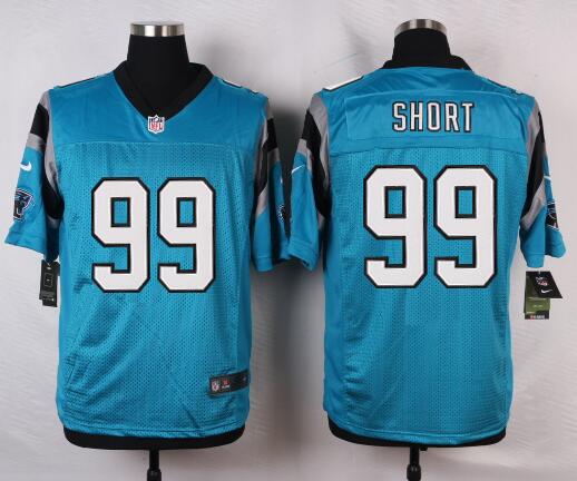 Men's Carolina Panthers #99 Kawann Short Light Blue Alternate NFL Nike Elite Jersey